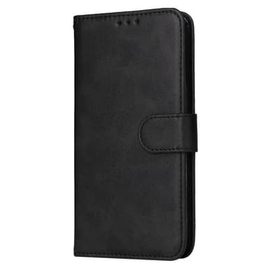 SKALO OnePlus 13R PU-läder Plånboksfodral - Svart