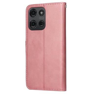 SKALO Motorola Moto G75 5G PU-läder Plånboksfodral - Rosa