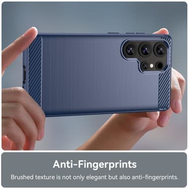 SKALO Samsung S25 Ultra Armor Carbon Skal - Blå
