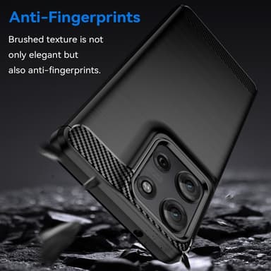 SKALO Motorola Moto G75 5G Armor Carbon Skal - Svart
