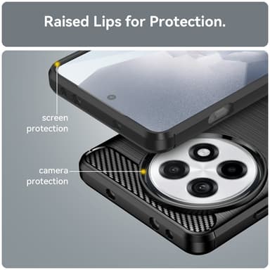 SKALO OnePlus 13R Armor Carbon Skal - Svart