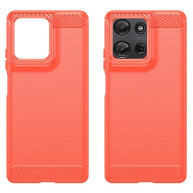 SKALO Motorola Moto G75 5G Armor Carbon Skal - Röd