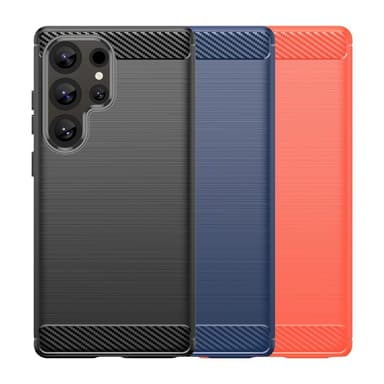 SKALO Samsung S25 Ultra Armor Carbon Skal - Blå