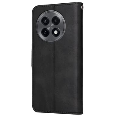 SKALO OnePlus 13R PU-läder Plånboksfodral - Svart