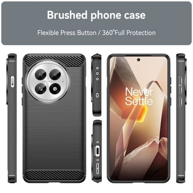 SKALO OnePlus 13 Armor Carbon Skal - Svart