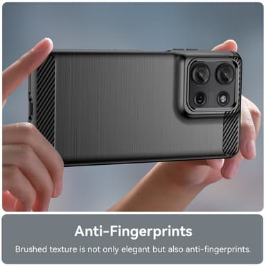 SKALO Motorola Moto G75 5G Armor Carbon Skal - Svart
