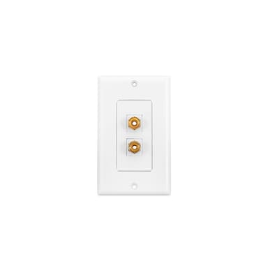 System One Wallplate Högtalaranslutning 1 Par