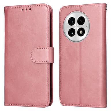 SKALO OnePlus 13 PU-läder Plånboksfodral - Rosa