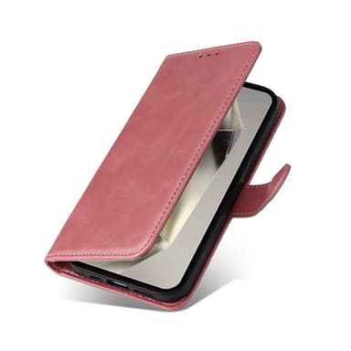 SKALO Samsung S25 Ultra PU-läder Plånboksfodral - Rosa