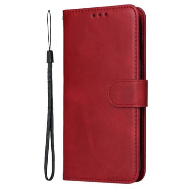 SKALO OnePlus 13 PU-läder Plånboksfodral - Röd