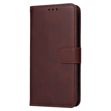SKALO OnePlus 13R PU-läder Plånboksfodral - Brun