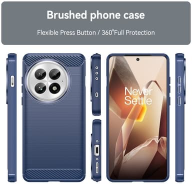 SKALO OnePlus 13 Armor Carbon Skal - Blå
