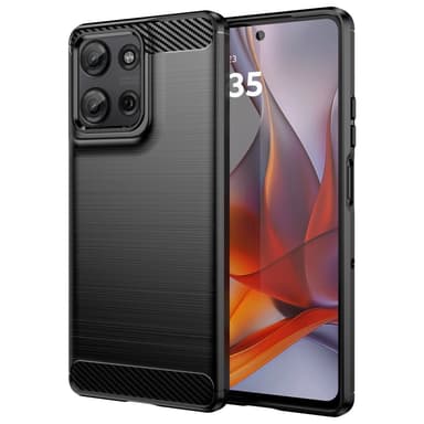 SKALO Motorola Moto G75 5G Armor Carbon Skal - Svart