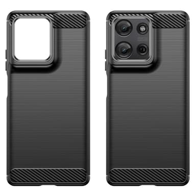 SKALO Motorola Moto G75 5G Armor Carbon Skal - Svart