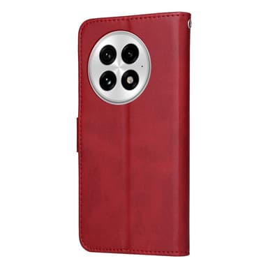 SKALO OnePlus 13 PU-läder Plånboksfodral - Röd