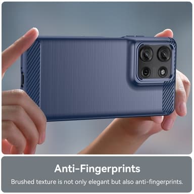 SKALO Motorola Moto G75 5G Armor Carbon Skal - Blå