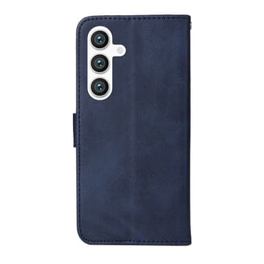 SKALO Samsung S25 PU-läder Plånboksfodral - Blå