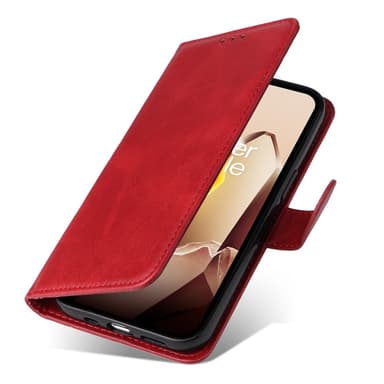 SKALO OnePlus 13 PU-läder Plånboksfodral - Röd