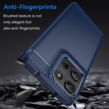 SKALO Motorola Moto G75 5G Armor Carbon Skal - Blå