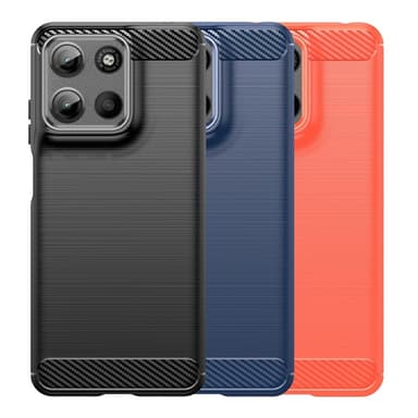 SKALO Motorola Moto G15 4G Armor Carbon Skal - Svart