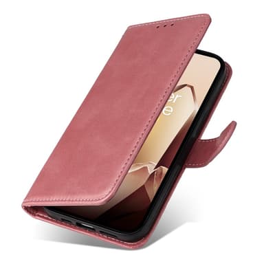 SKALO OnePlus 13 PU-läder Plånboksfodral - Rosa