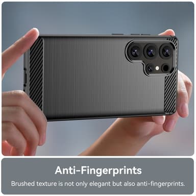 SKALO Samsung S25 Ultra Armor Carbon Skal - Svart
