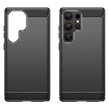 SKALO Samsung S25 Ultra Armor Carbon Skal - Svart