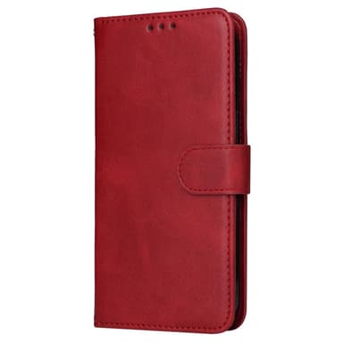 SKALO OnePlus 13R PU-läder Plånboksfodral - Röd