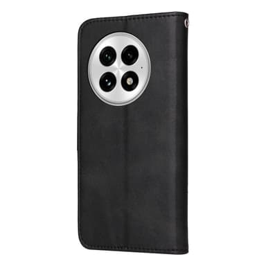 SKALO OnePlus 13 PU-läder Plånboksfodral - Svart