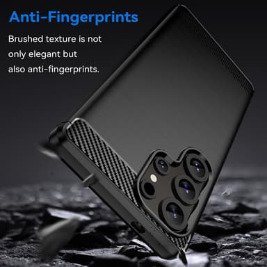 SKALO Samsung S25 Ultra Armor Carbon Skal - Svart