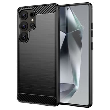 SKALO Samsung S25 Ultra Armor Carbon Skal - Svart