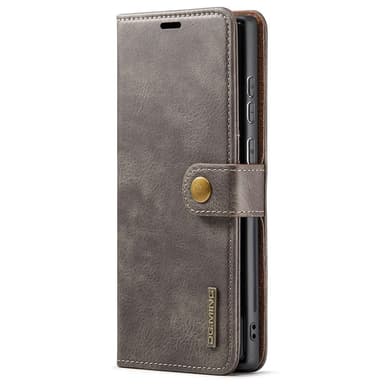 DG MING Samsung S22 Ultra 2-i-1 Magnet Plånboksfodral - Grå