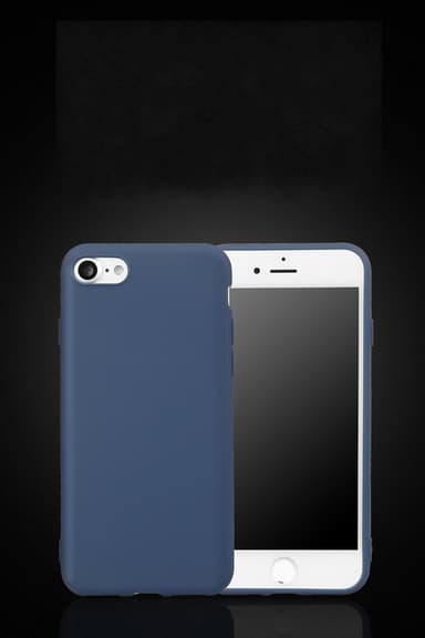 SKALO iPhone 7/8 Ultratunn TPU-Skal - Blå