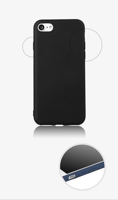 SKALO iPhone 7/8 Ultratunn TPU-Skal - Blå