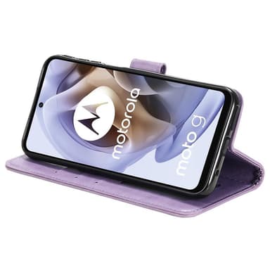 SKALO Moto G31 / G41 Mandala Plånboksfodral - Lila
