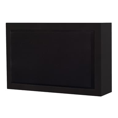 DLS Flatsub 8.2 vägghängningsbar aktiv subwoofer, mattsvart
