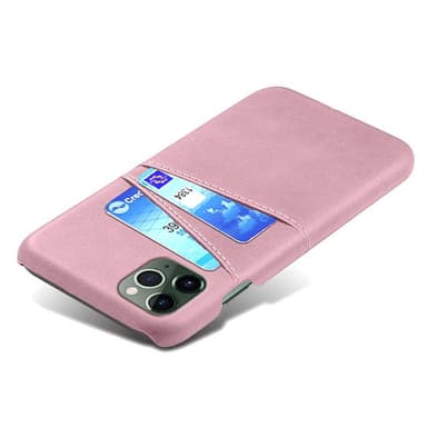 SKALO iPhone 14 PU-Läder Korthållare Skal - Roséguld
