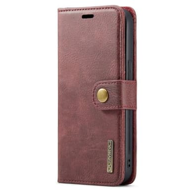 DG MING iPhone 14 Plus 2-i-1 Magnet Plånboksfodral - Röd