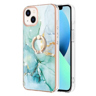 SKALO iPhone 14 Plus Marmor TPU Skal Med Ring - Motiv 4