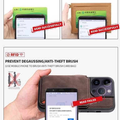 SKALO iPhone 15 Plus PU Läder Skal med Plånbok - Svart