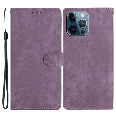 SKALO iPhone 15 Pro Max Plånboksfodral i PU-Läder - Lila