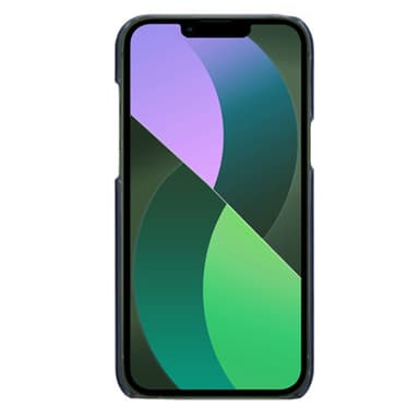 SKALO iPhone 14 PU-Läder Korthållare Skal - Blå