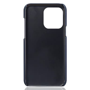 SKALO iPhone 15 Pro PU-Läder Korthållare Skal - Blå