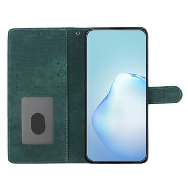 SKALO iPhone 15 Pro Max Plånboksfodral i PU-Läder - Grön