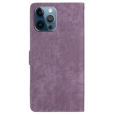 SKALO iPhone 15 Pro Max Plånboksfodral i PU-Läder - Lila
