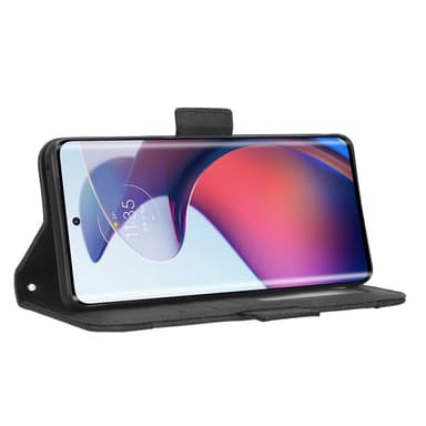 SKALO Motorola Edge 30 Fusion 5G 6-FACK Plånboksfodral - Svart