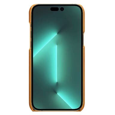 SKALO iPhone 14 Pro Max PU-Läder Korthållare Skal - Ljusbrun