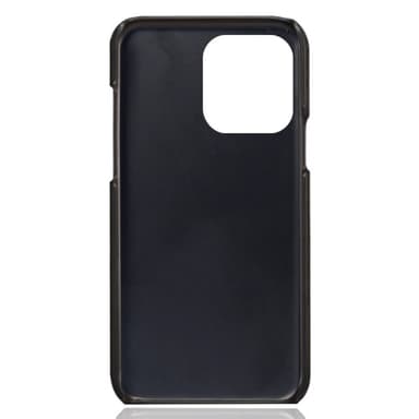SKALO iPhone 15 Pro PU-Läder Korthållare Skal - Svart