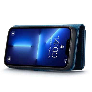 DG MING iPhone 14 Pro 2-i-1 Magnet Plånboksfodral - Blå