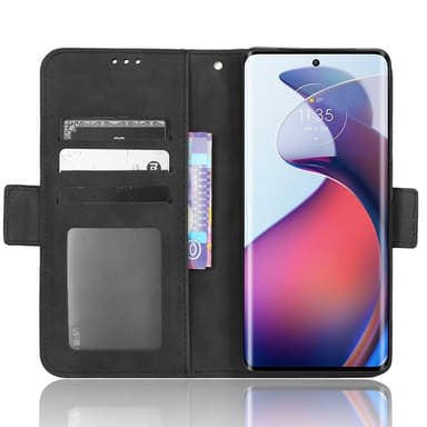 SKALO Motorola Edge 30 Fusion 5G 6-FACK Plånboksfodral - Svart